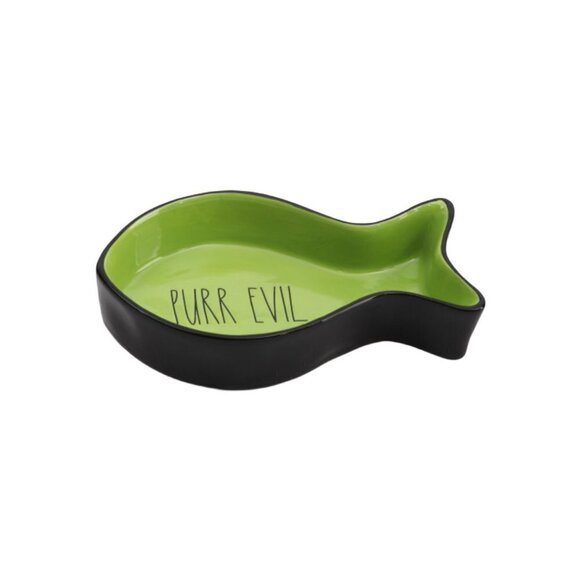 Rae dunn purr evil kitty ceramic halloween food dish - Picture 5 of 5